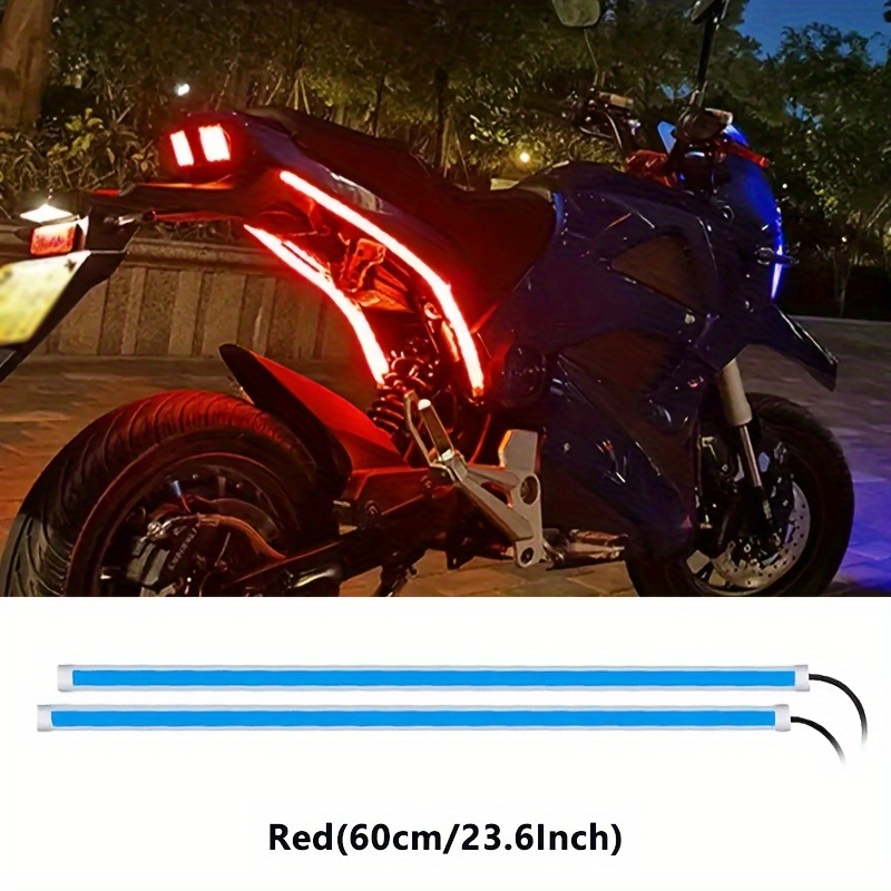 4 Uds. Luces Intermitentes Led Flujo Agua Motocicleta Luces - Temu Chile