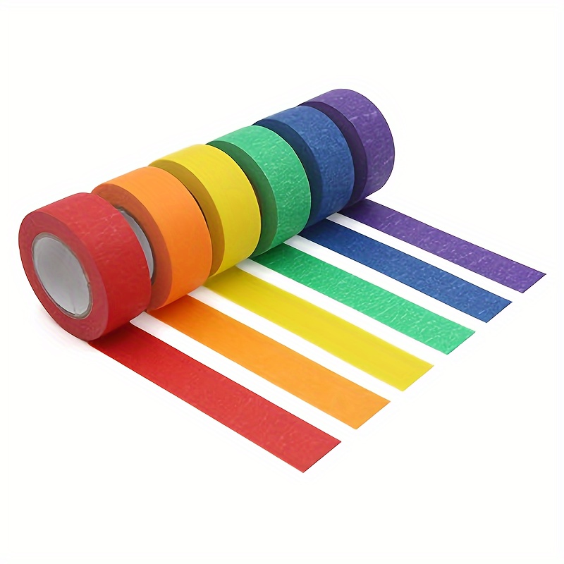 Comprar Paquete de 5 cintas de pintor beige, cinta de papel para pintar,  cinta adhesiva de colores, suministros de arte