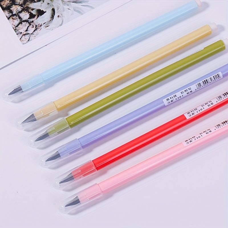 6 Colors Forever Pencil With Erase long Lasting Writing - Temu United Arab  Emirates
