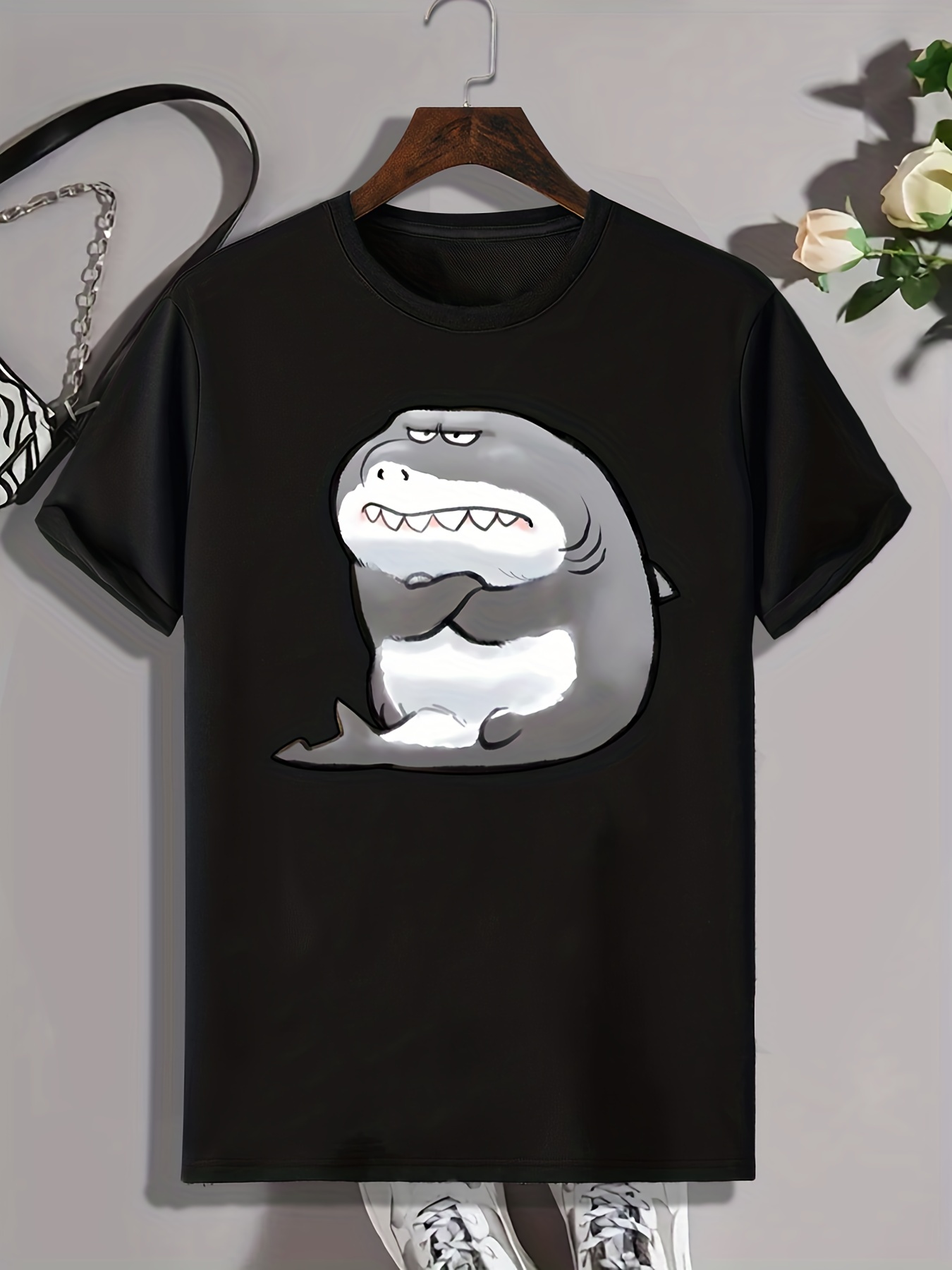 Plus Size Men's Cartoon Fish Graphic Print T shirt Summer - Temu