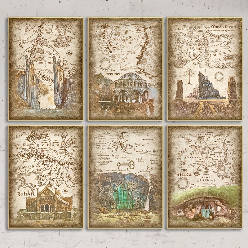 cartel del mapa mundial de juego de tronos