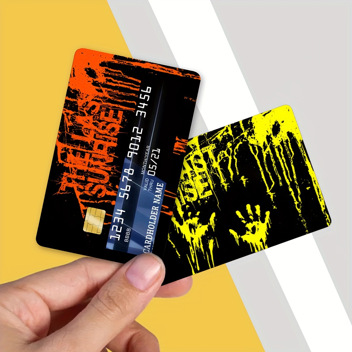  Pegatinas holográficas para tarjetas de crédito/tarjetas de  débito, estilo anime (1) : Productos de Oficina