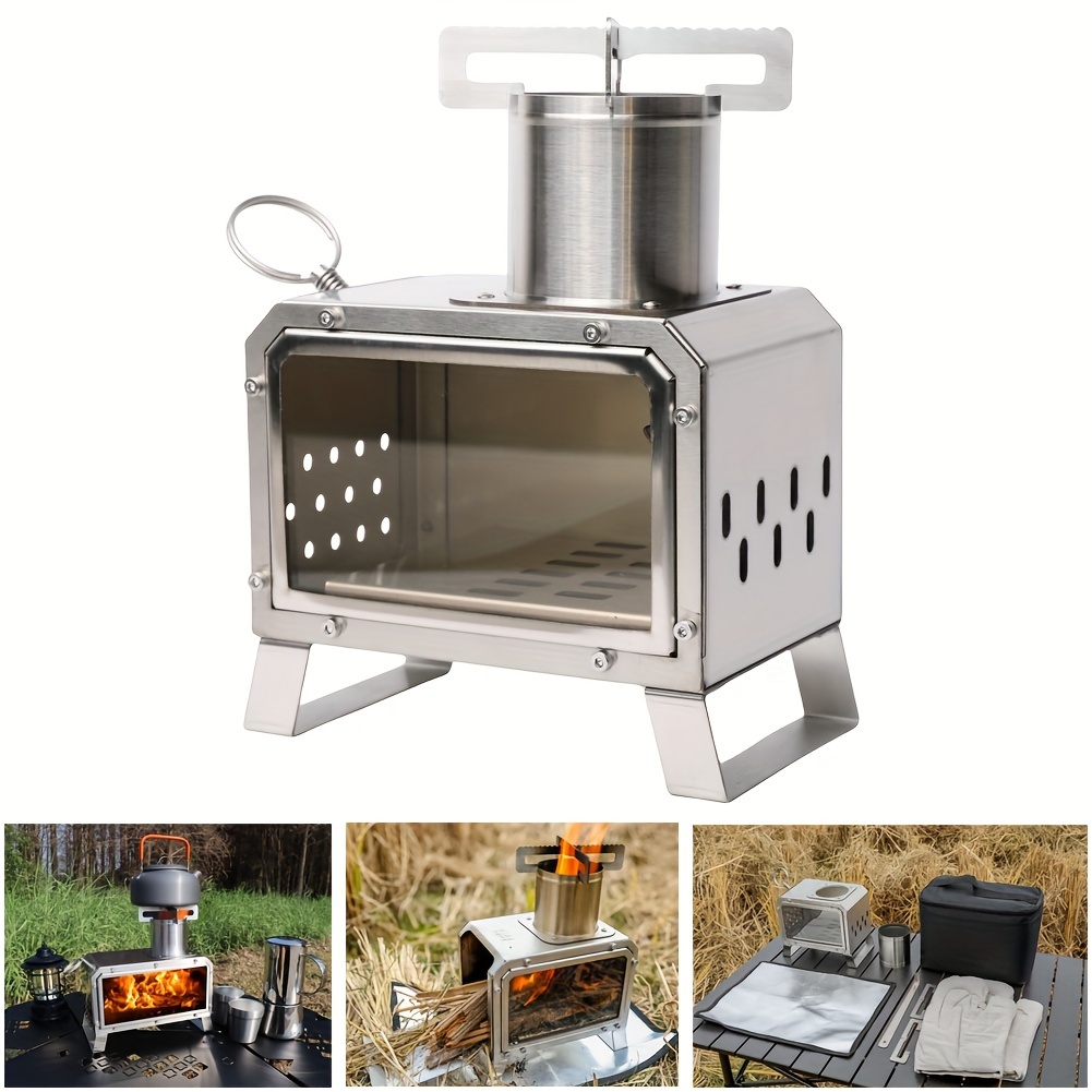 Stainless Steel Outdoor Tent Camping Stove Portable - Temu
