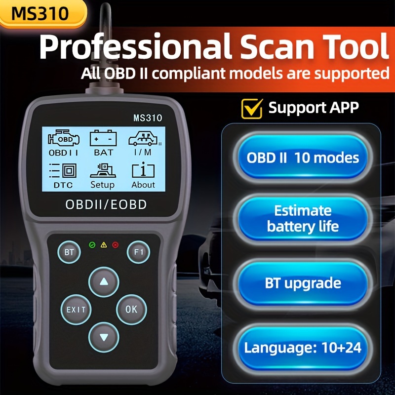 Car Diagnostic Scanner Tool V100 Obd2 Obdii Eobd Fault Code - Temu