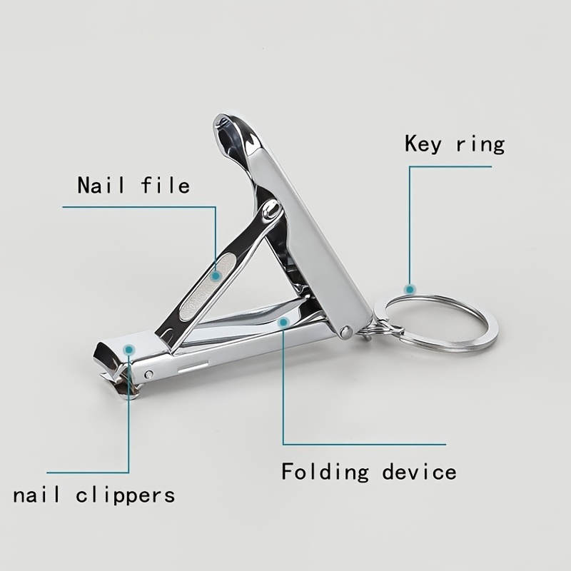 Durable Stainless Steel Nail Clippers With Catcher For Thick Nails - Sharp  And Easy To Use For Men And Women - Temu