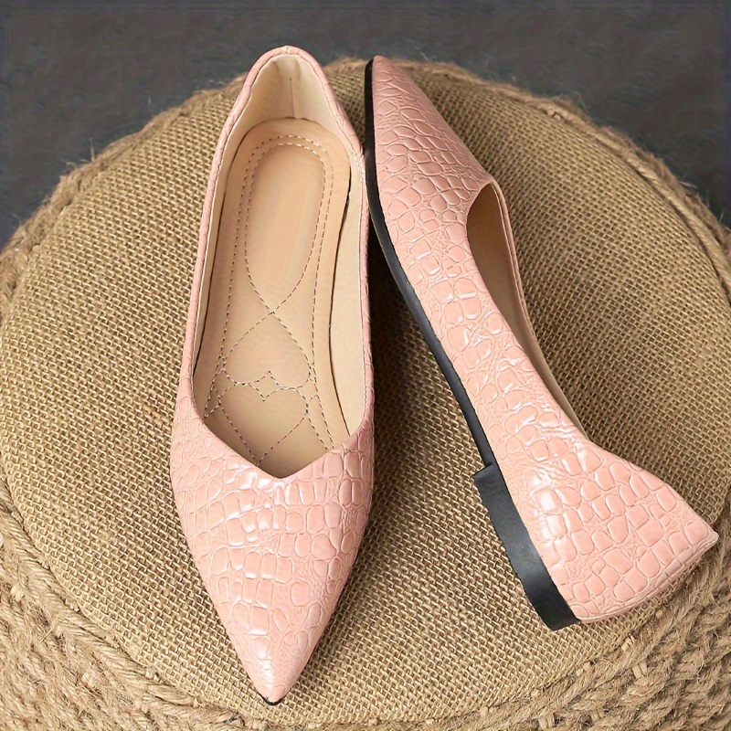 Pink best sale pointed flats