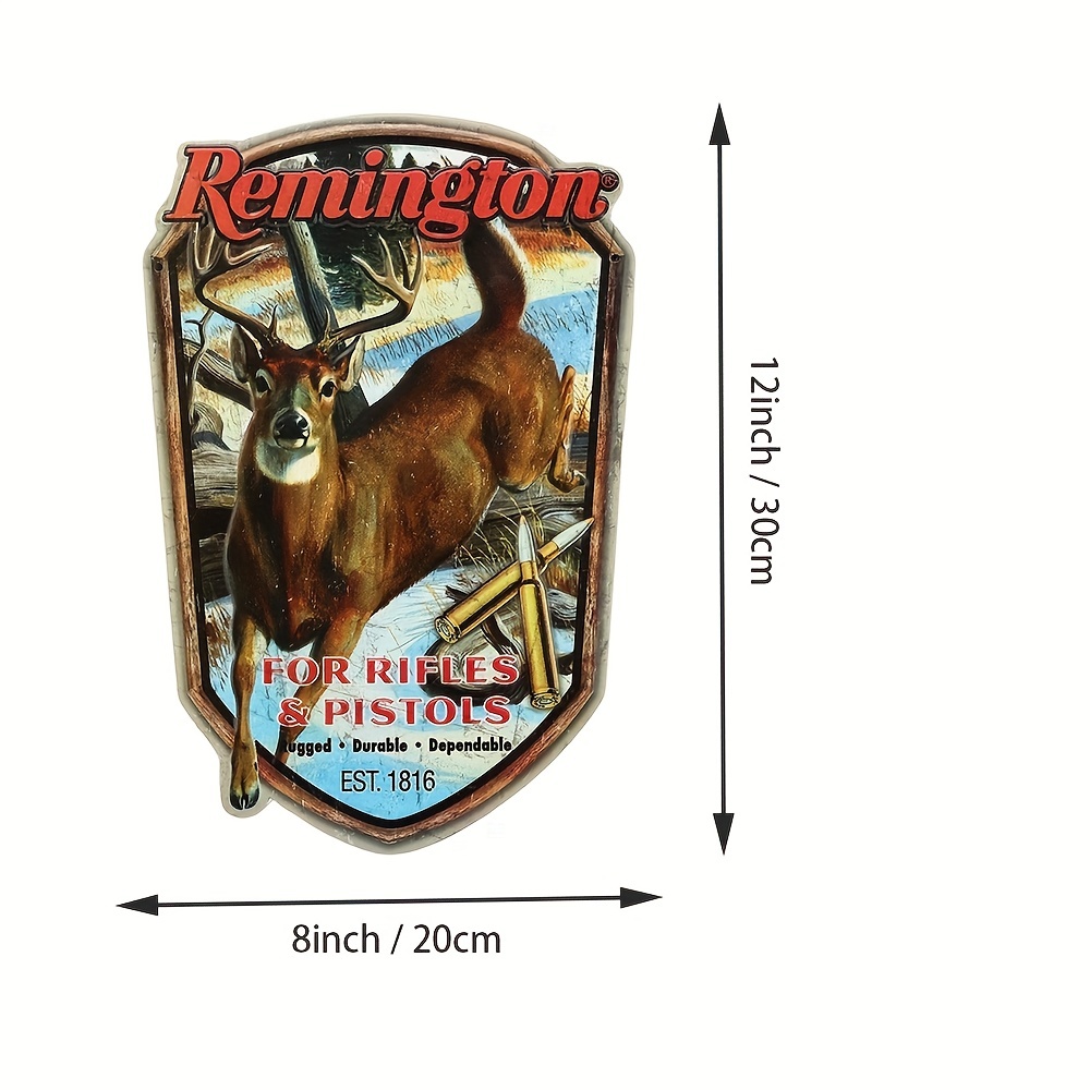 Remington Rifles Pistols Embossed Wood Sign Vintage Hunting - Temu