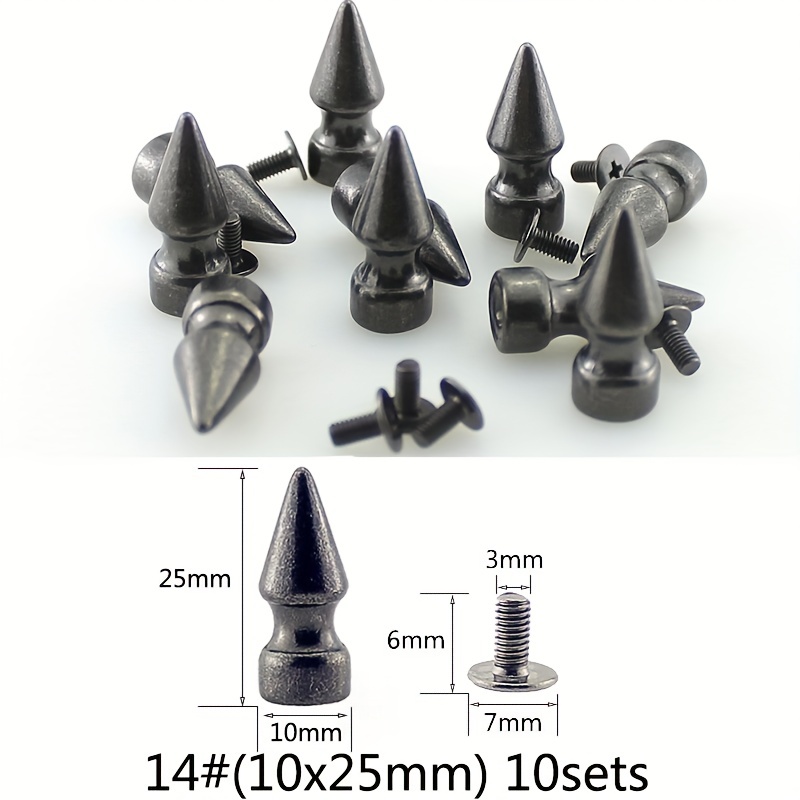 Cone Spikes Metal Tree Spikes Screwback Studs For Diy - Temu Mexico