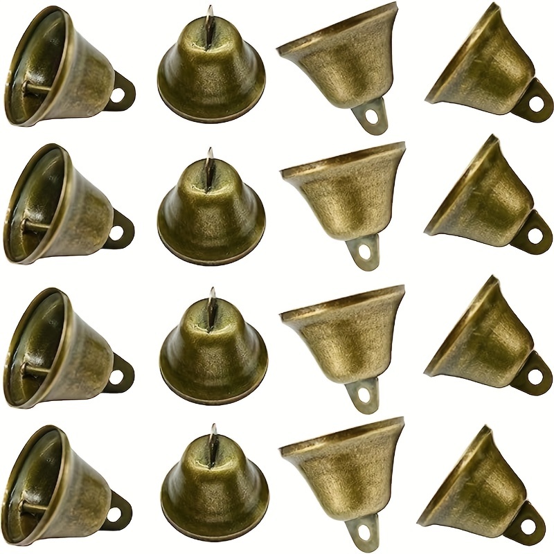 50 Pcs Small Bells Bronze Jingle Bells for Crafts Electroplated Copper  Bells 1/2 inches Craft Bells for Gift Box Decoration Pet Christmas DIY  Crafts