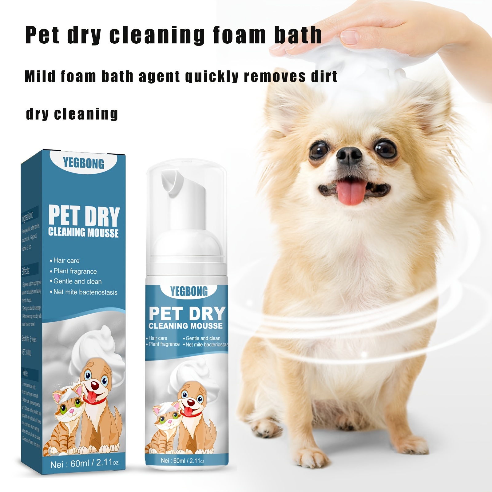 Pet Paw Cleaner Foot Care Dry Cleaning Foam Pet Feet Cleaner - Temu