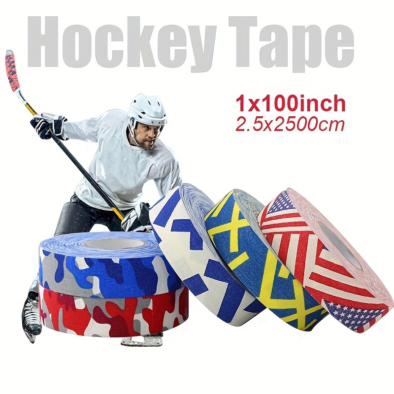 Bandes adhésives pour crosse de hockey - Résistantes à l'usure -  Imperméables - Antidérapantes - Pour bâton de hockey sur glace