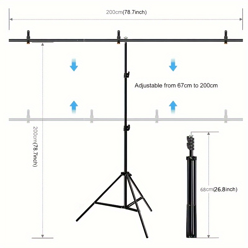 850mm Wide x 2000mm High Zoom Chroma Key Green Screen PHOTO SHOOT BACKDROP  Stand