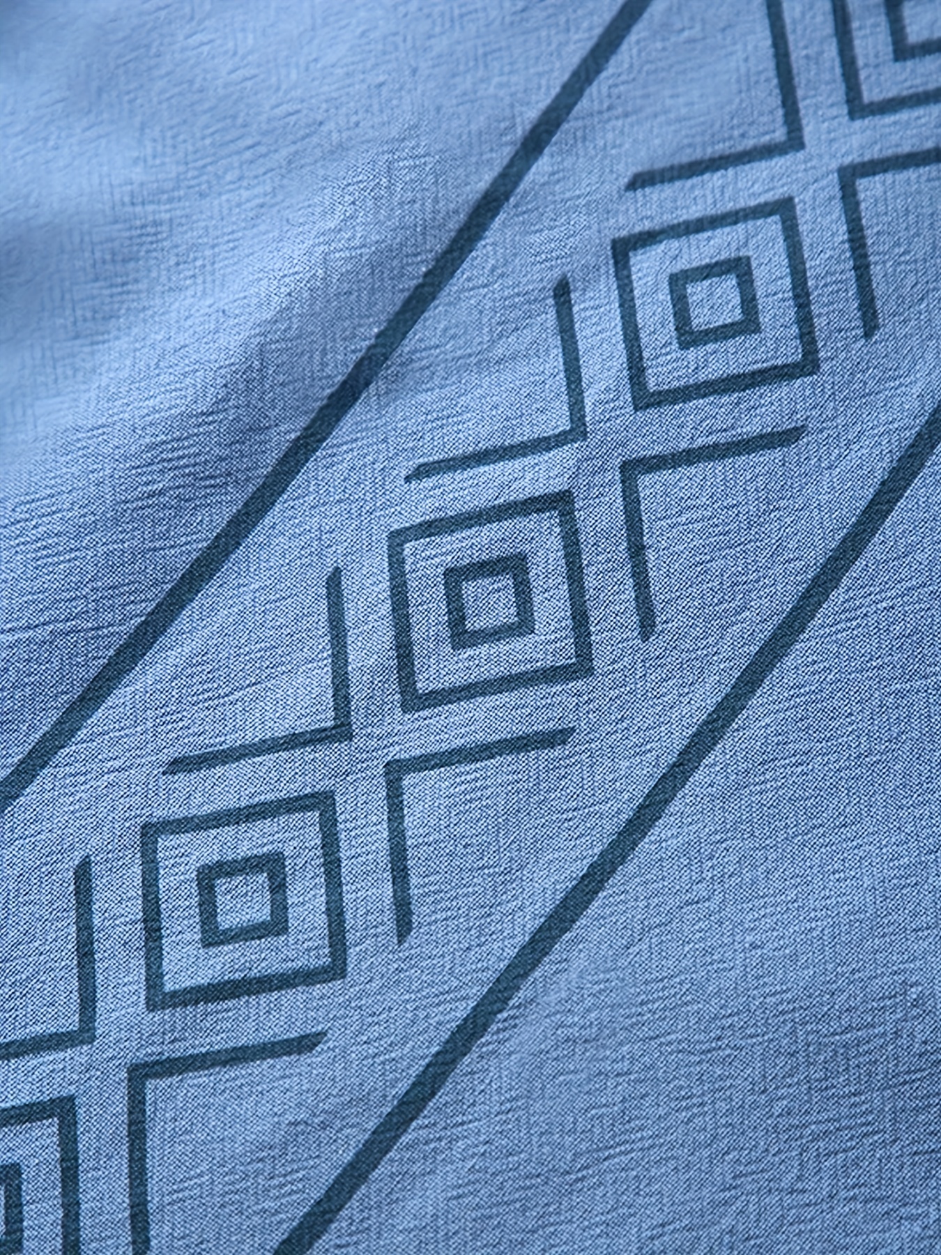 Plus Size Men's Squares Print Shirt Oversized Short Sleeve Shirt For Summer, Men's Clothing