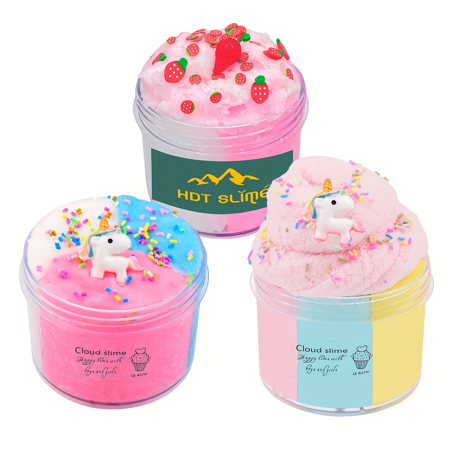 6 Colors Slime Kit Butter Slime Cloud Slime Diy Unmixed Snow - Temu Japan
