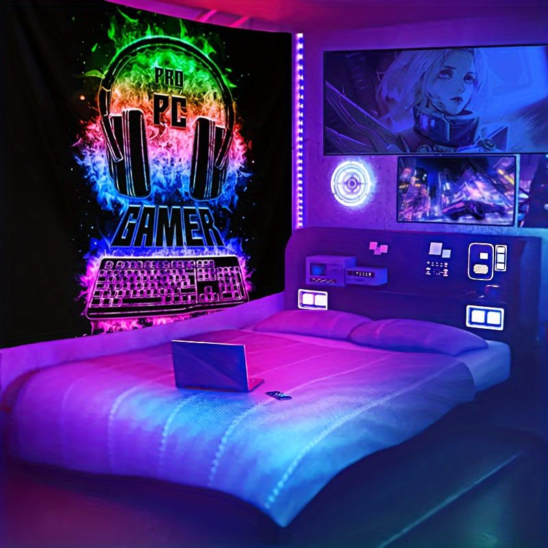 Black Ombre Tapestry  Punk room, Grunge bedroom, Chill room