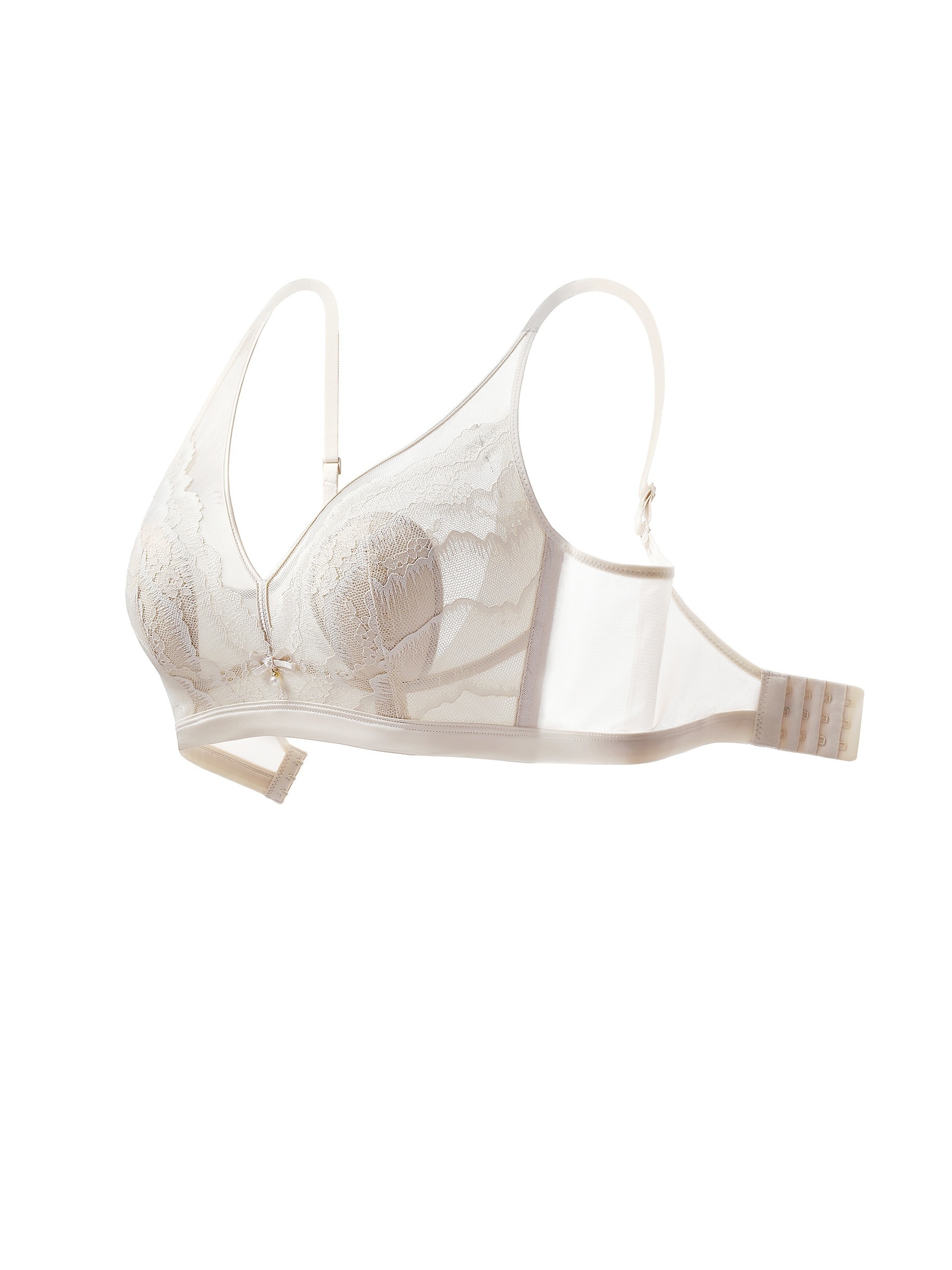 Contrast Mesh Wireless Bra Comfy Breathable Ultra thin Bra - Temu