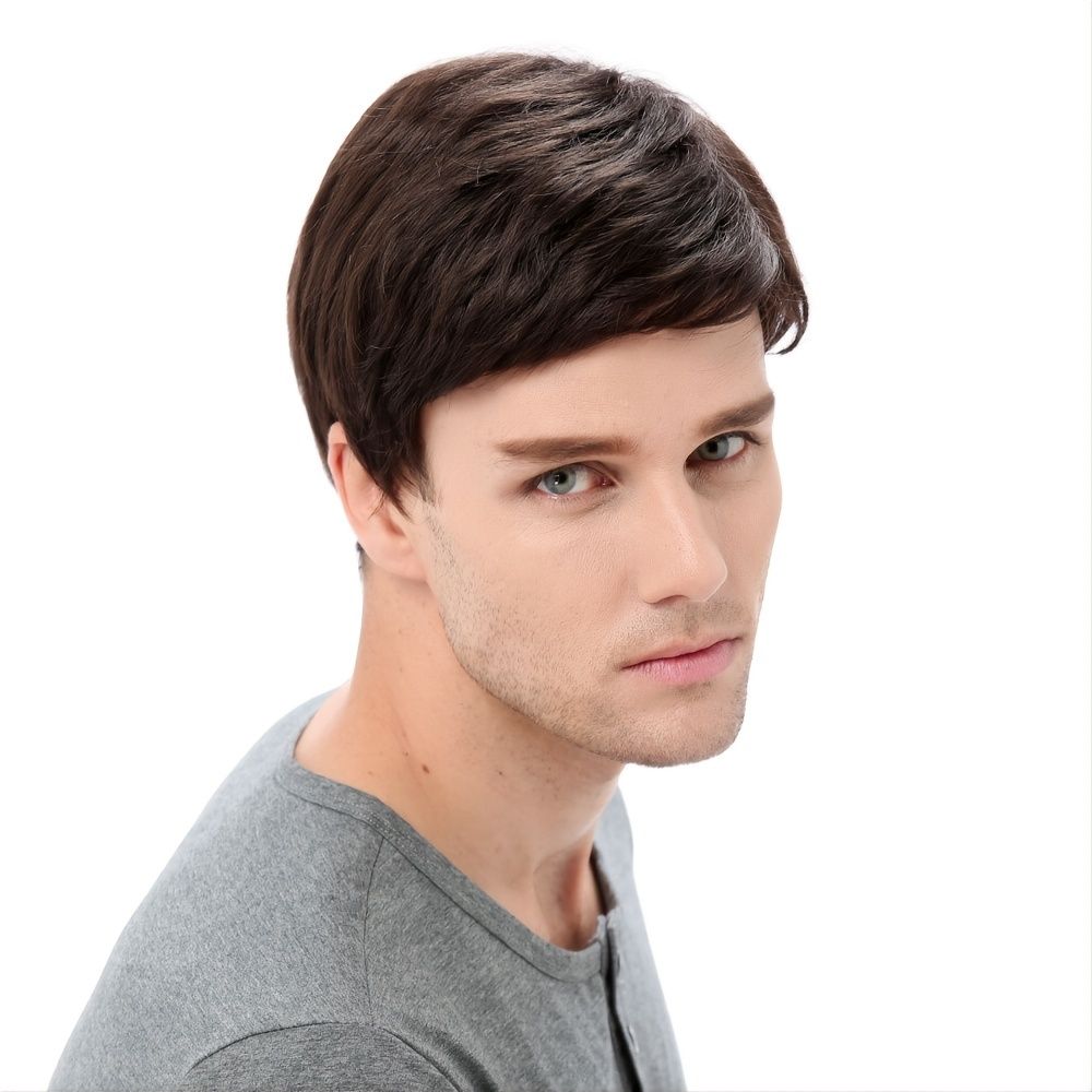 1pc Men's Brown Short Curly Hair Wig | Today's Best Daily Deals | Temu