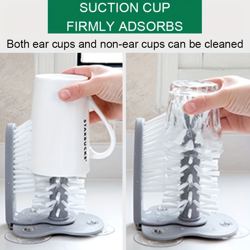 2 in 1 Kitchen Cup Scrubber And Glass Cleaner Brush Perfect - Temu