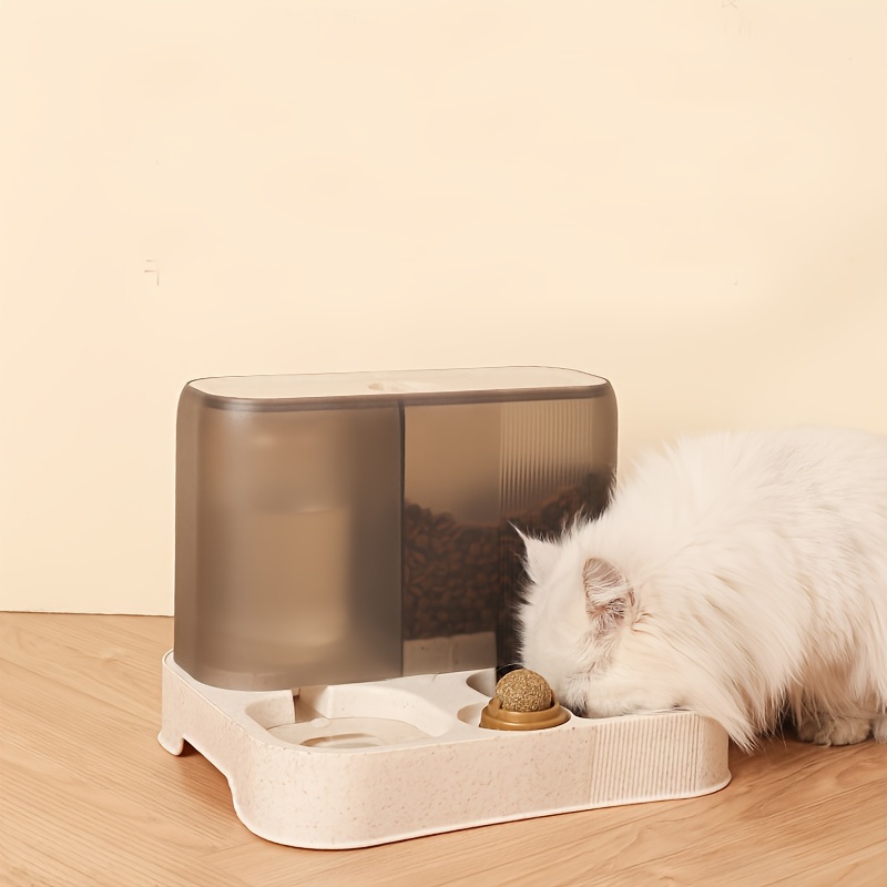 Large Capacity Automatic Cat Food And Water Dispenser 2 In 1 Self feeding Station Pet Feeder And Waterer For Indoor Cats