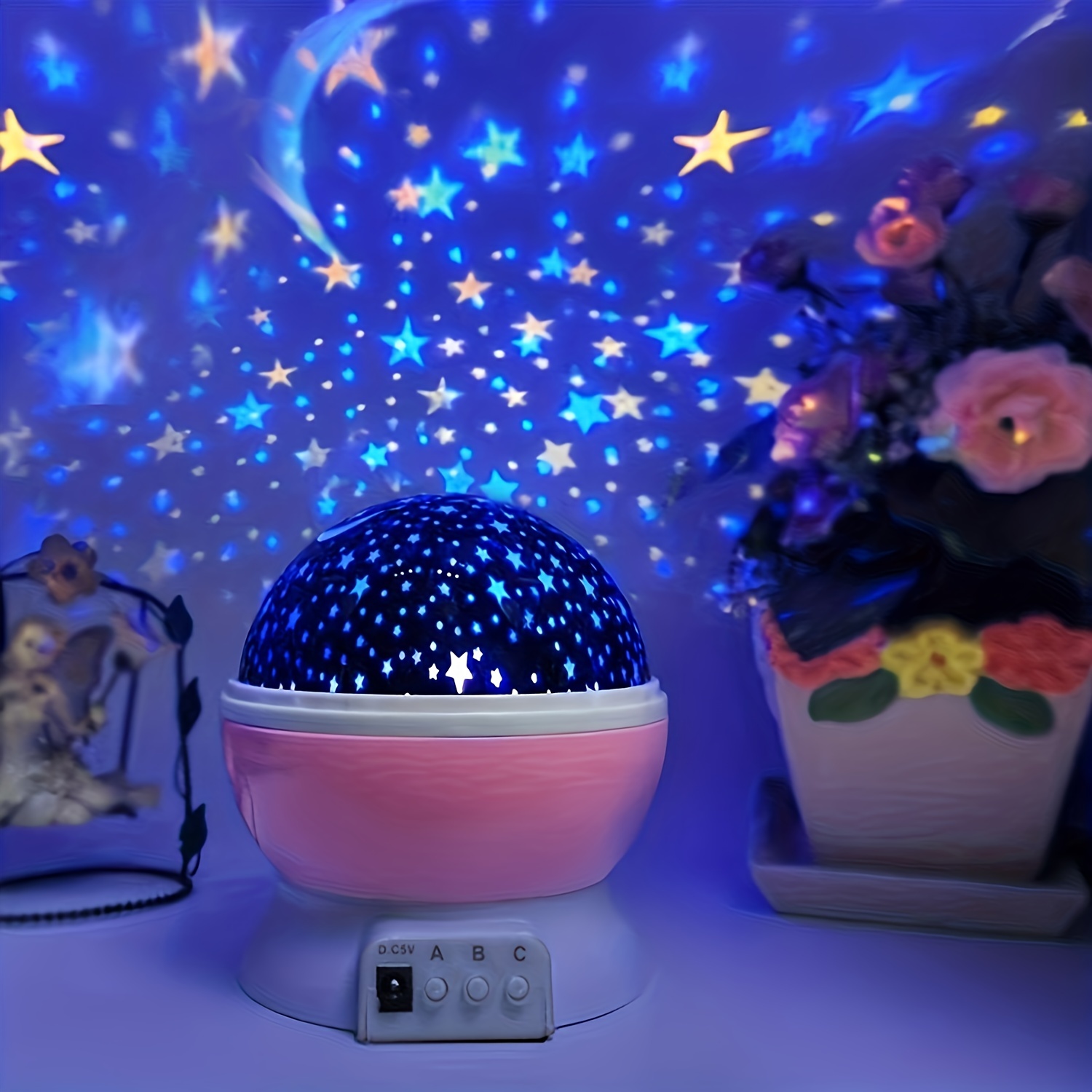 

Dream Luminous Lamp, Star Night Light, 12 Color Changing Lights Modes With Usb Cable, 360°rotating Moon Star Projector Desk Lamp For Bedroom Party Decor Birthday Gift