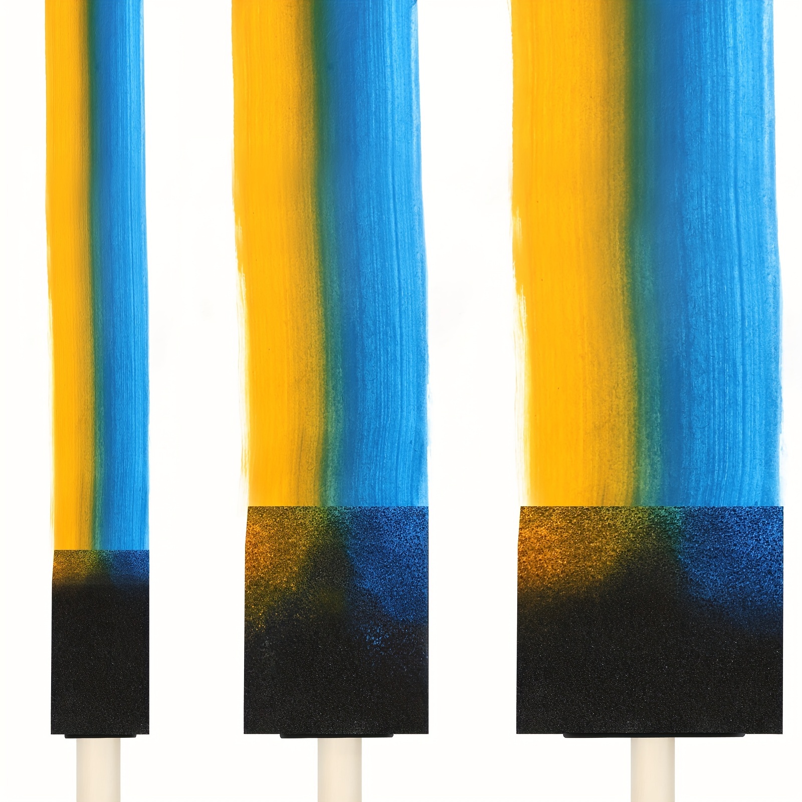  24 Pcs Foam Paint Brushes, Wood Handle Sponge Brushes