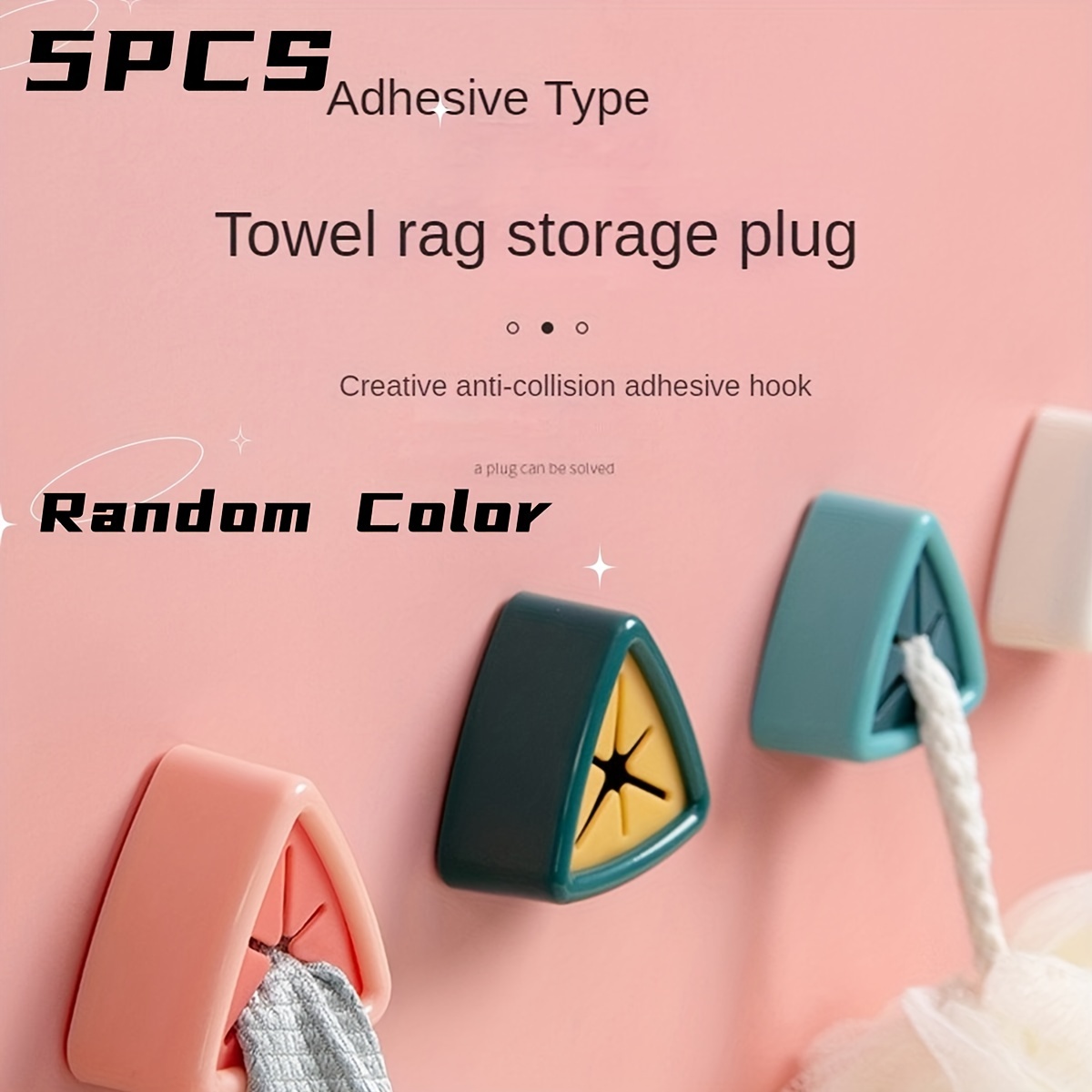 1pc Random Color Punch-free Bathroom Storage Rack