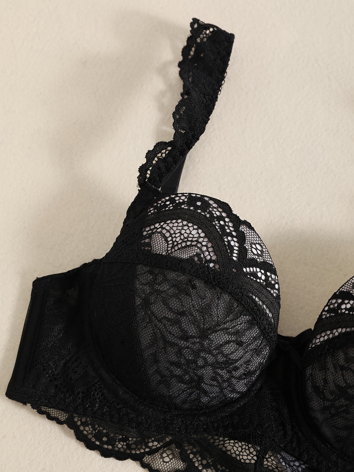 Deep V Bras Sexy Thin lace Cup Surface Ultra Thin Lining