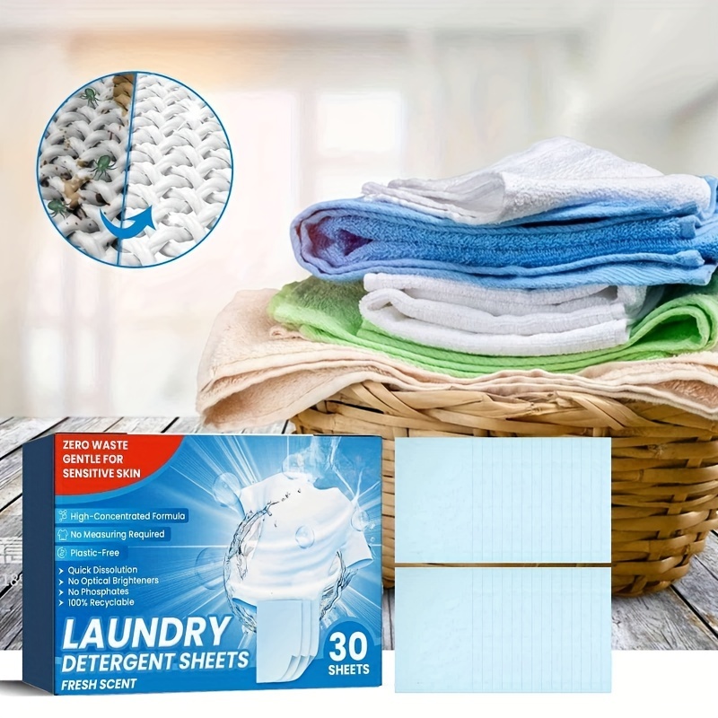 Laundry Bubble Paper Power Laundry Detergent Paper For - Temu