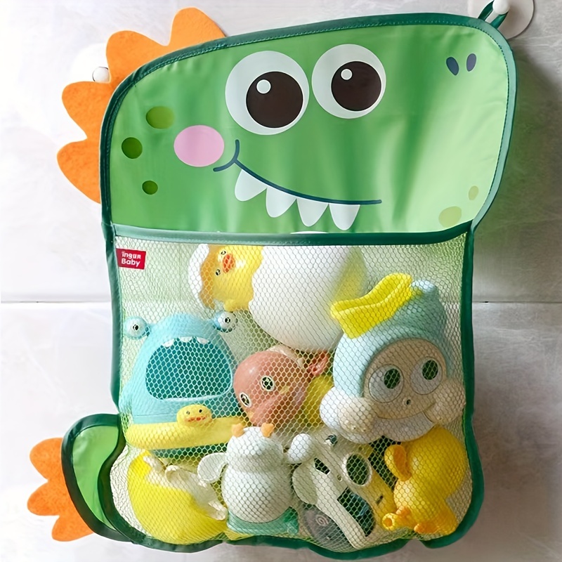 6 Pieces Bath Toy Storage Organizer Basket, bath toy holder，bath tub toy  holder，Colorful Robot Modeling Wall Mounted Kids Hanging Shower Caddy with
