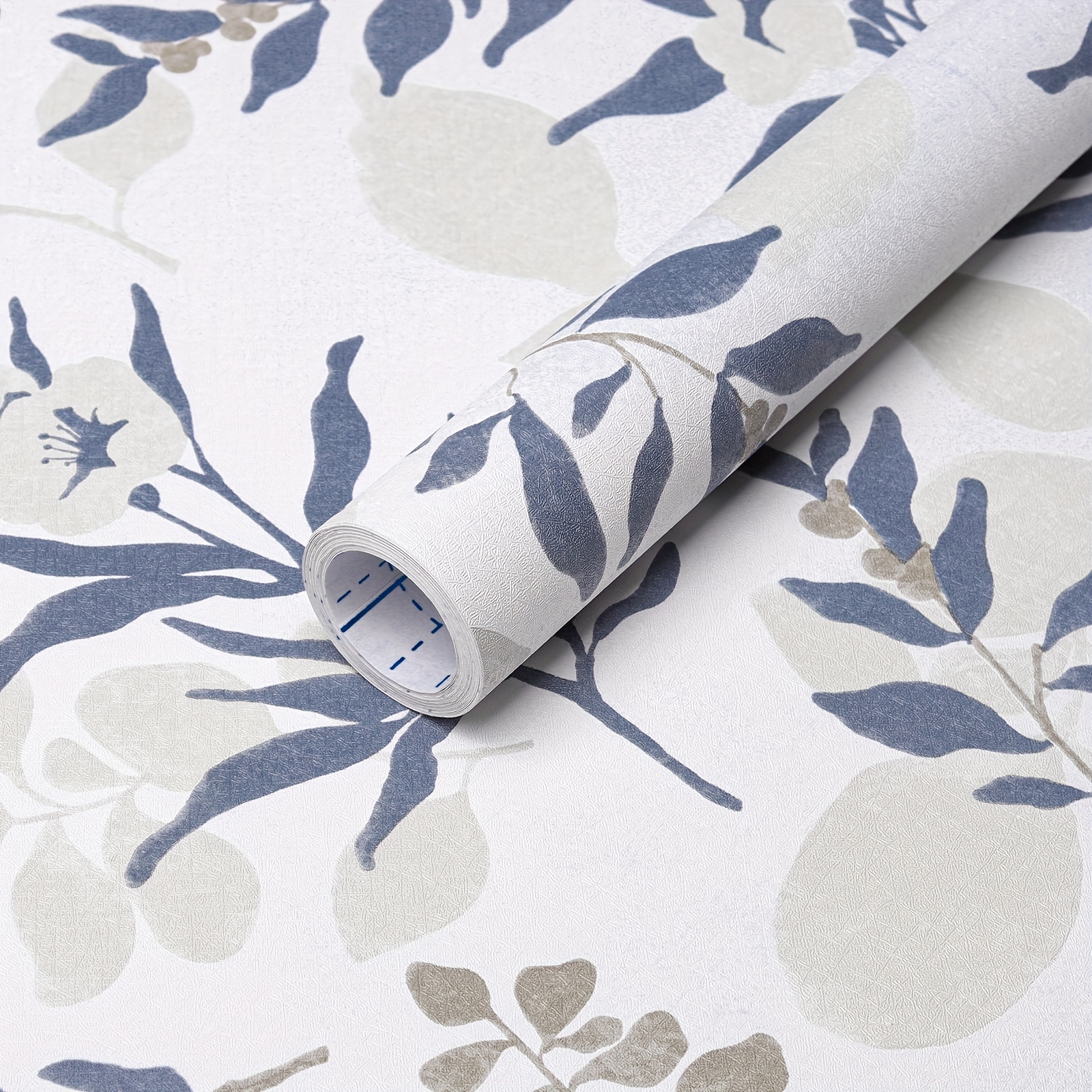 Papel tapiz floral para despegar y pegar, papel tapiz autoadhesivo para el  hogar, papel tapiz floral extraíble, color negro, para muebles de cocina