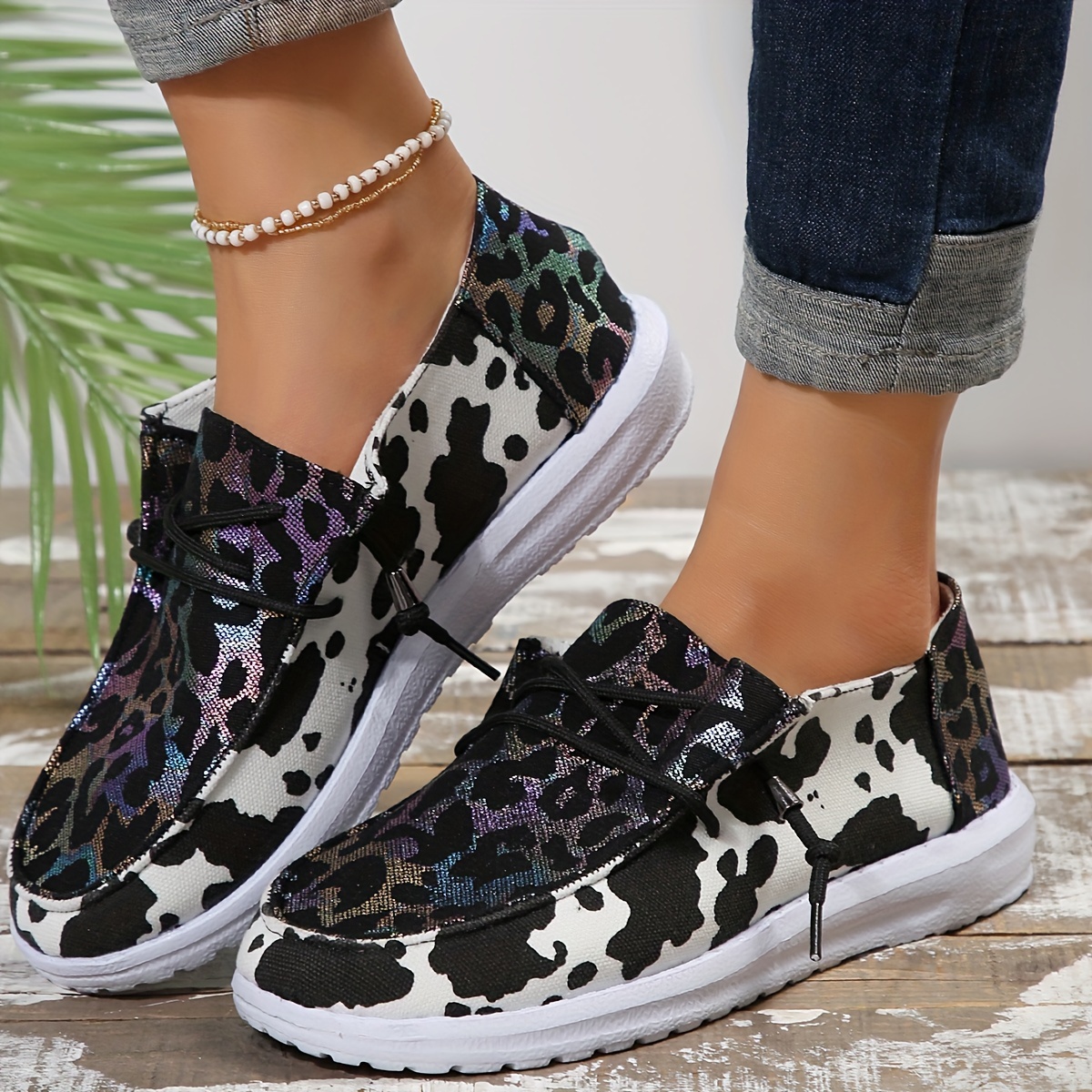 Leopard print best sale boat shoes