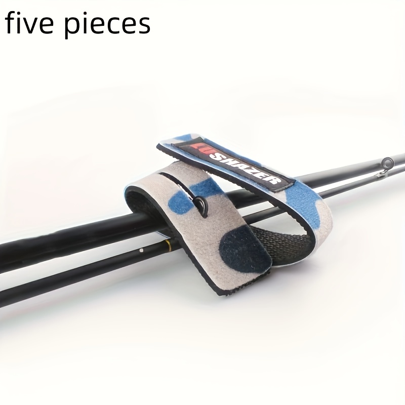 1pc 5pcs Fishing Rod Fixed Straps Elastic Fishing Pole Tying Belt