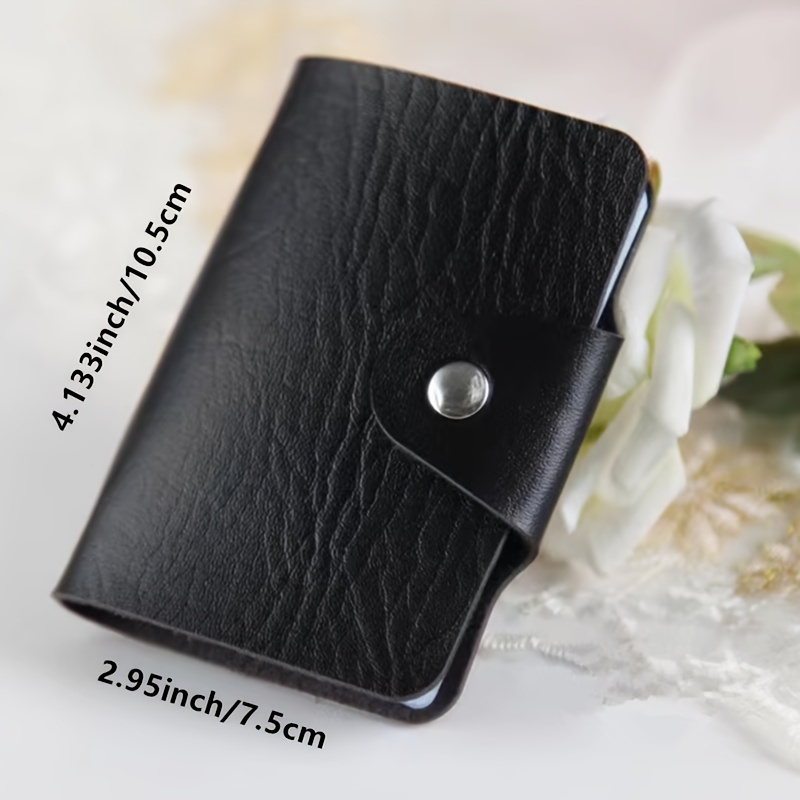 Leather Card Holder snap,Leather Card Wallet,Card Holder wallet,Business Card Holder for Men,Leather Business Card Holder