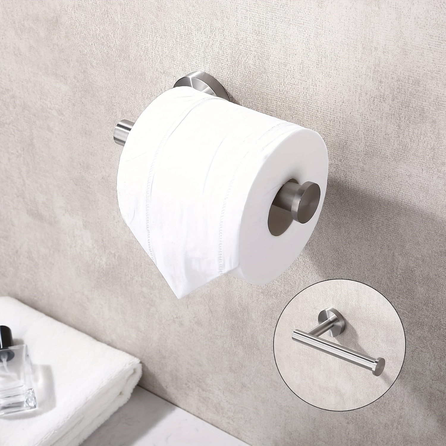 Matte Black Toilet Paper Holder, Toilet Paper Roll Holder Stainless Steel  Bathroom Toilet Paper Holder Wall Mount for Bathroom Tissue Holder,  Kitchen