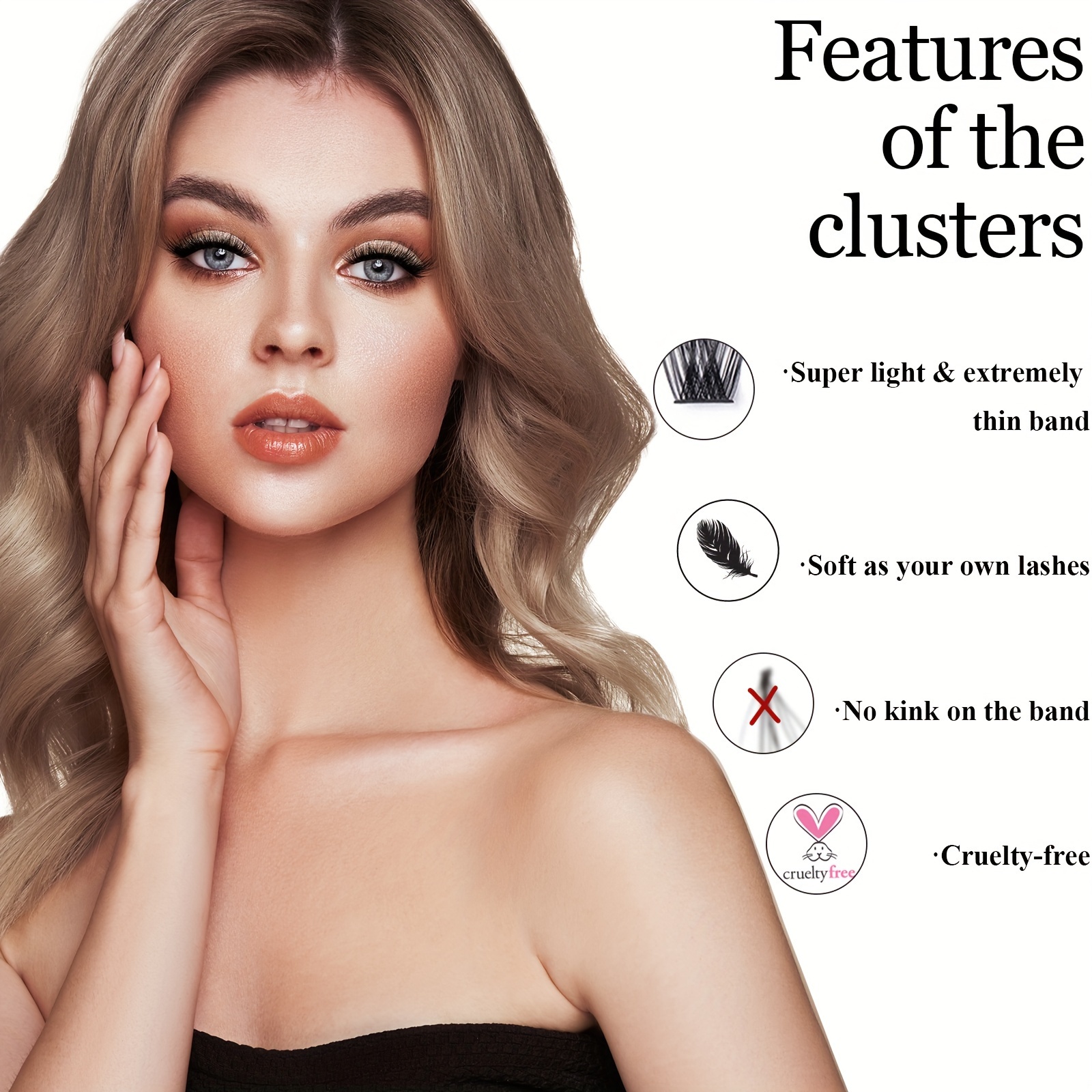 72 Lash Clusters Mega Volume C D Curl DIY Extensions