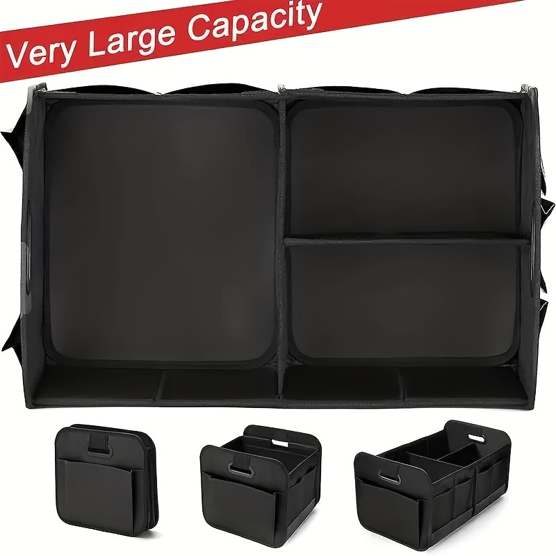 Trunk Organizer for Groceries, Large Collapsible Box