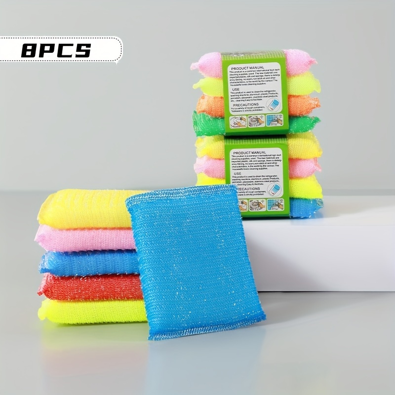 Dish Scrubbing Brush, Pot Scrubber, Microfiber Dish Cloths