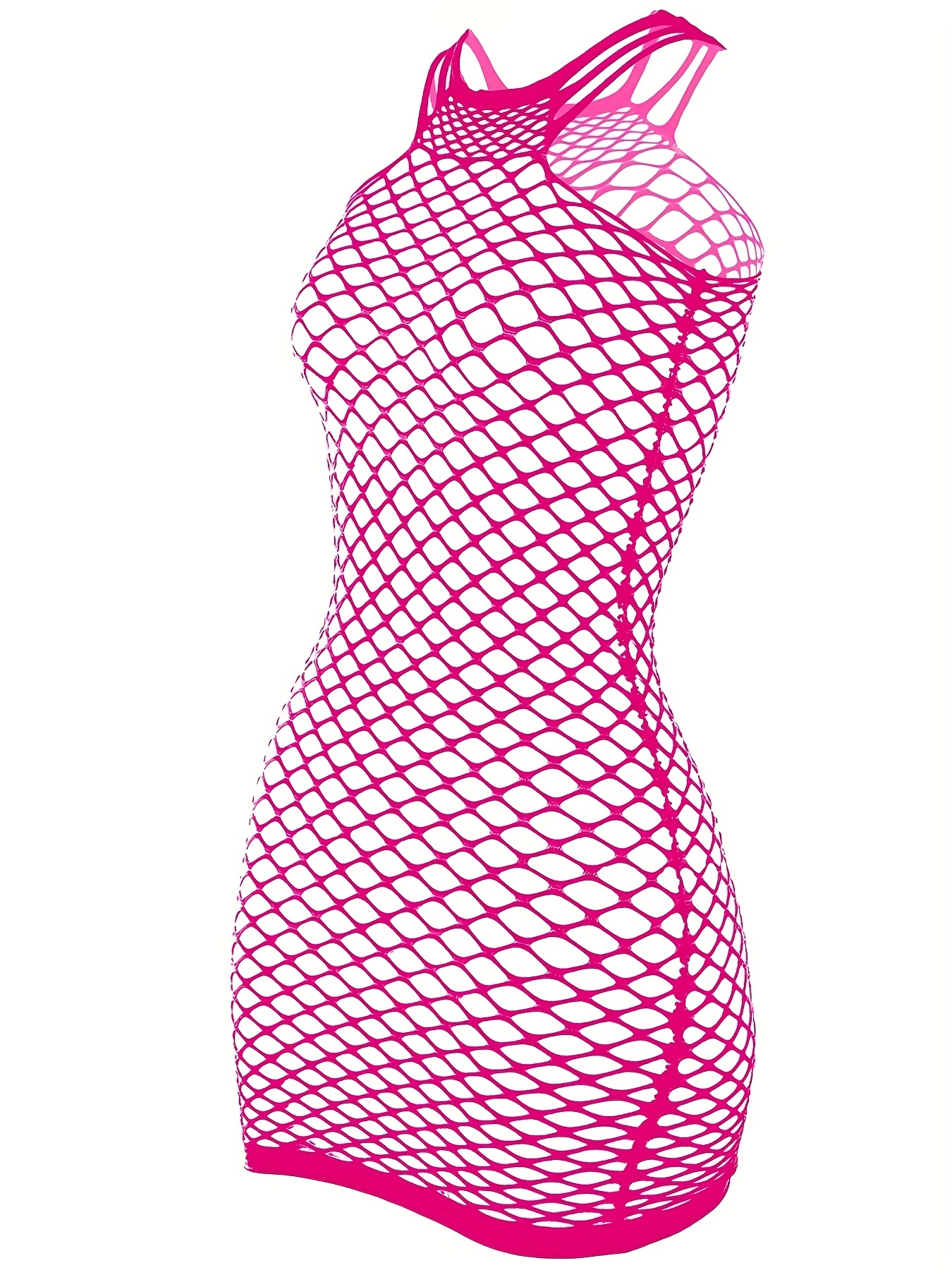 Sexy Cover Up Hollow Out Fishnet Dress Without Bikini Sexy Bodycon Dress,  Women's Swimwear & Clothing