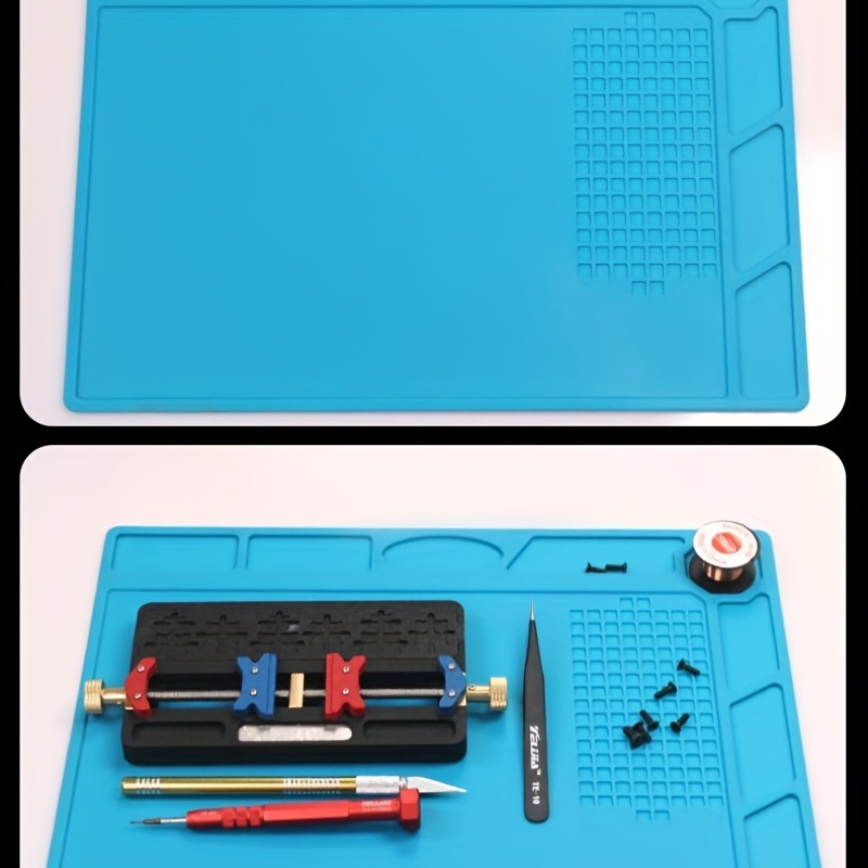 Heat-resistant Silicone Table Mat Workbench Mats Repair Workstation Laptop  Pad Soldering