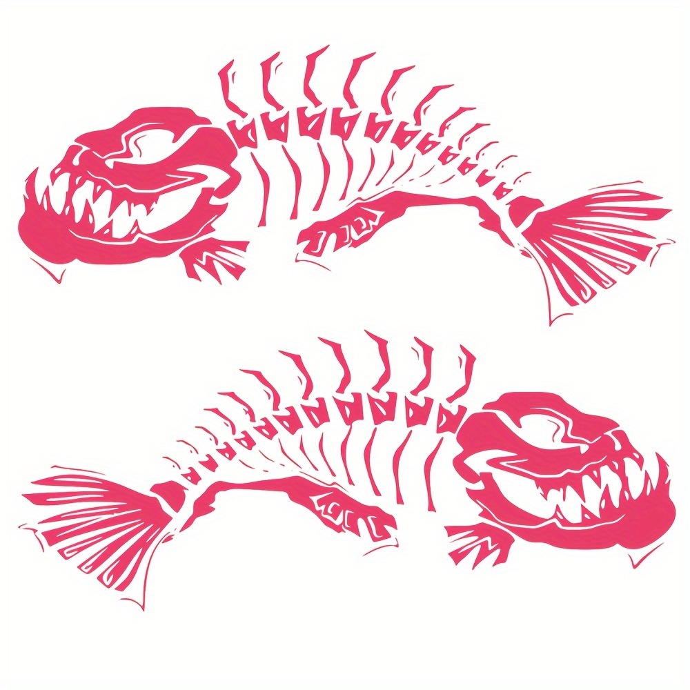 Fish Skeleton Decals Sticker Vinyl Auto Decal Sticker Kayak - Temu