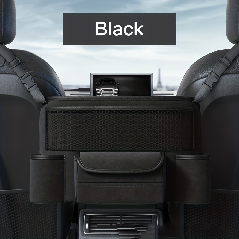 JEYODA Car Handbag Holder Between Seats Suede Large Capacity Car