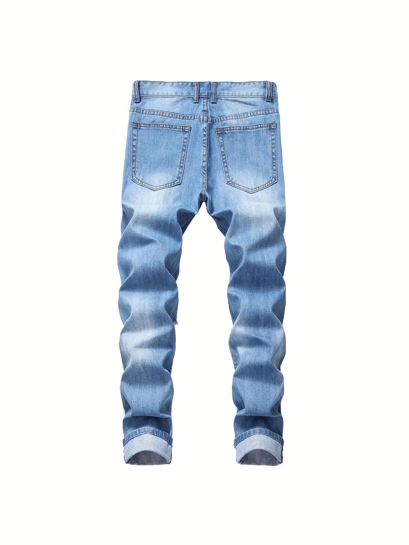 Men's Casual Ripped Jeans with Pockets