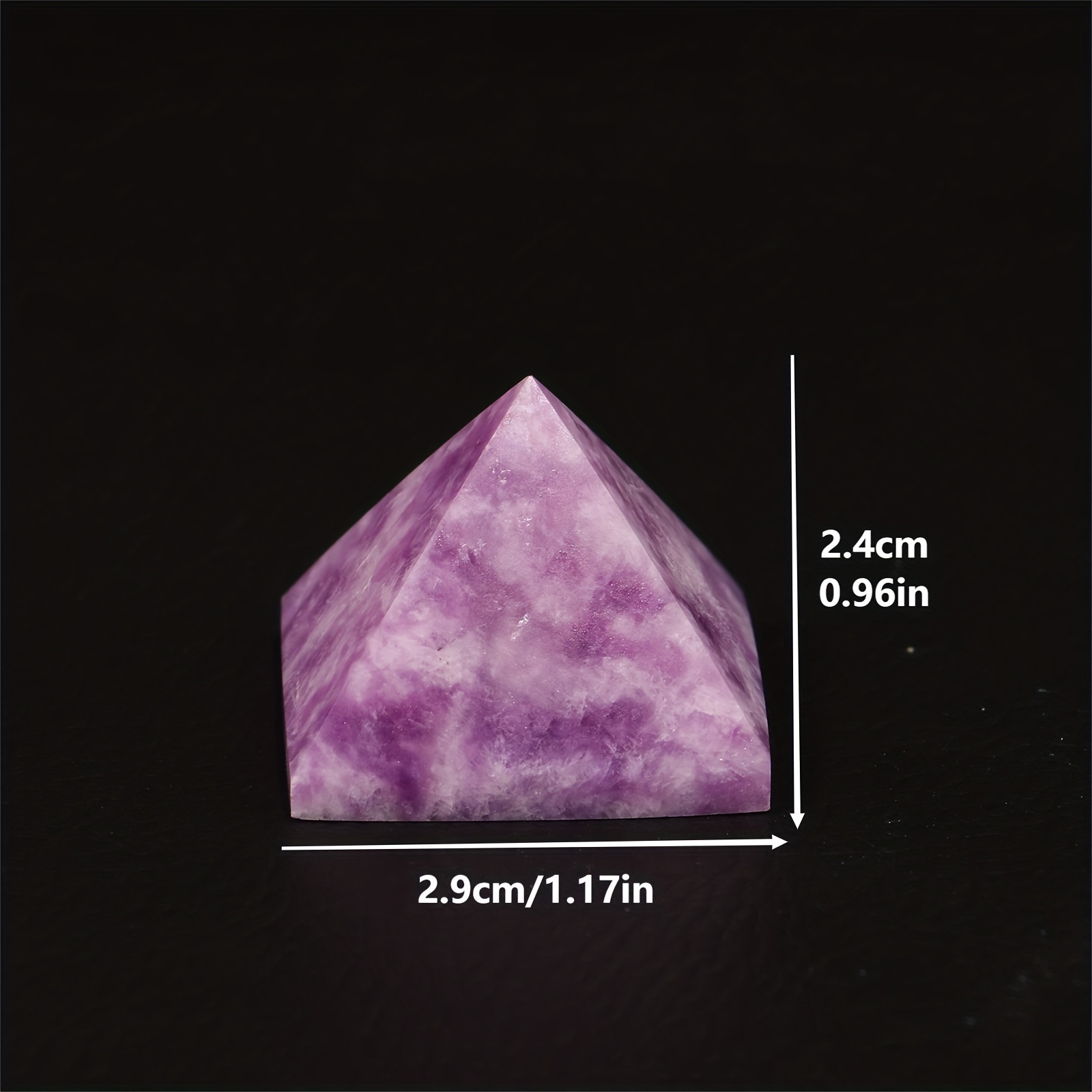 Natural Purple Mica Crystal Pyramid Quartz - Temu