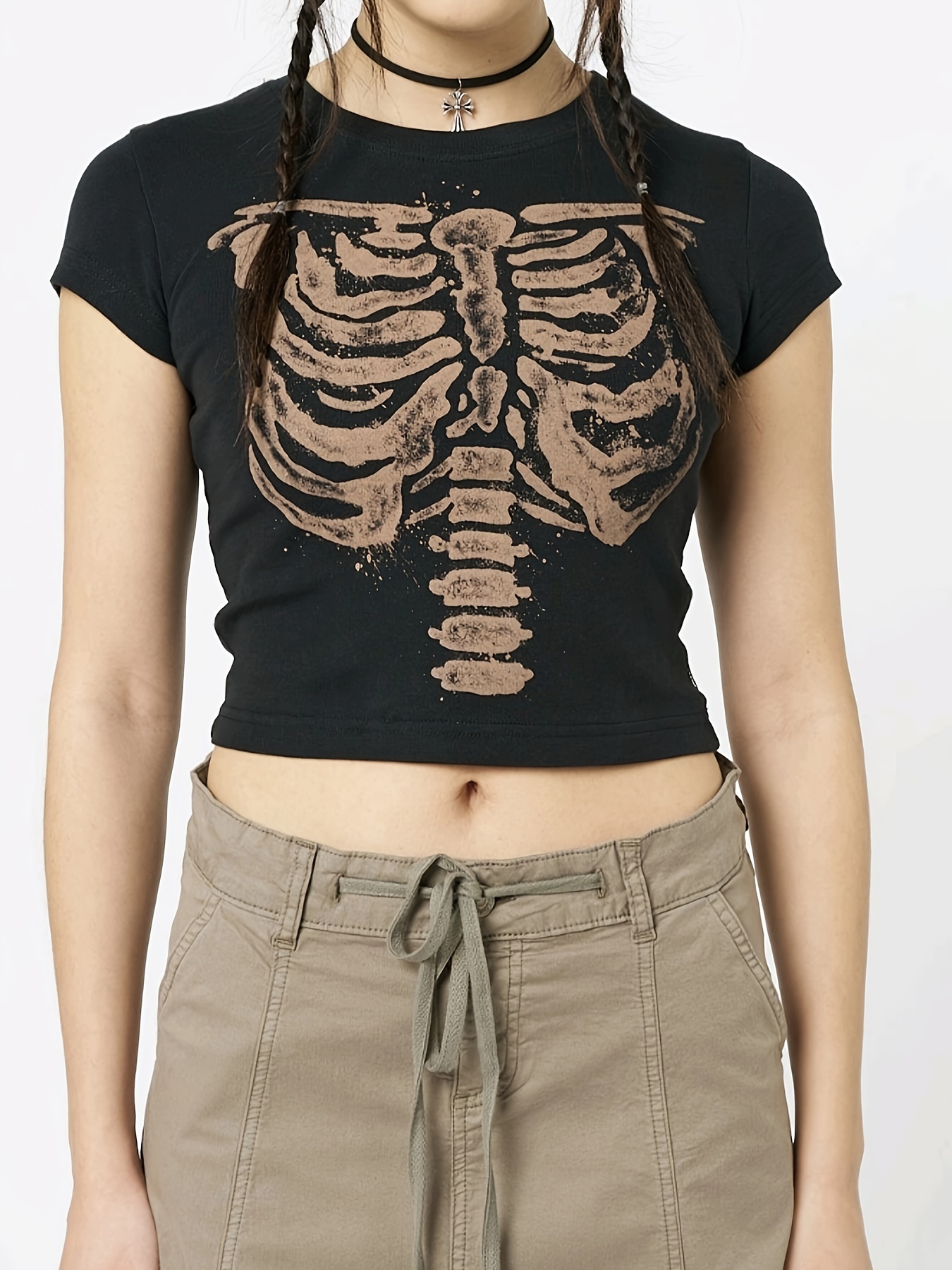 Halloween Skeleton Hand Butterfly Graphic Tank Top Printed - Temu