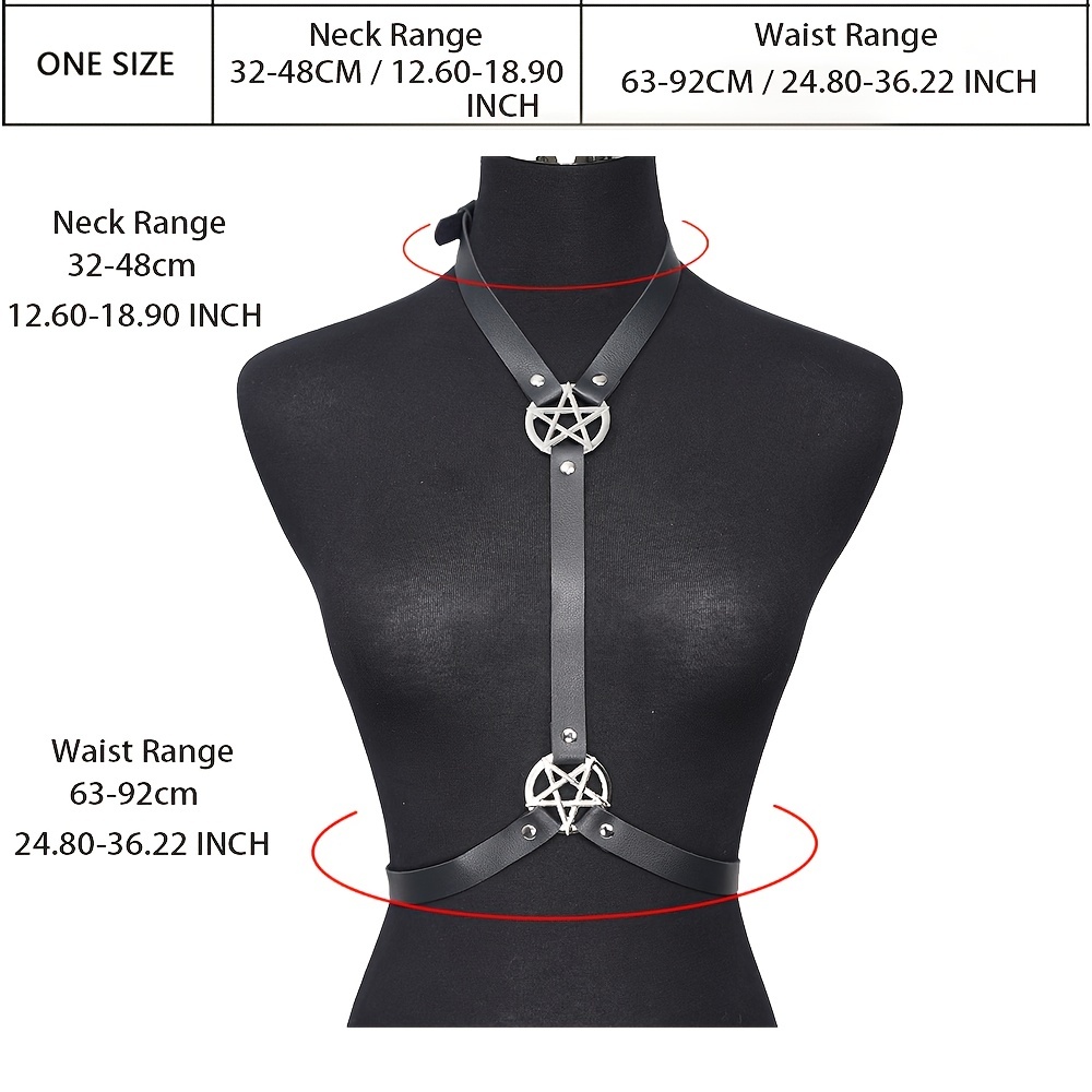 Fashion Body Harness Leather Bondage Suit Mens Braces Belts -  Finland