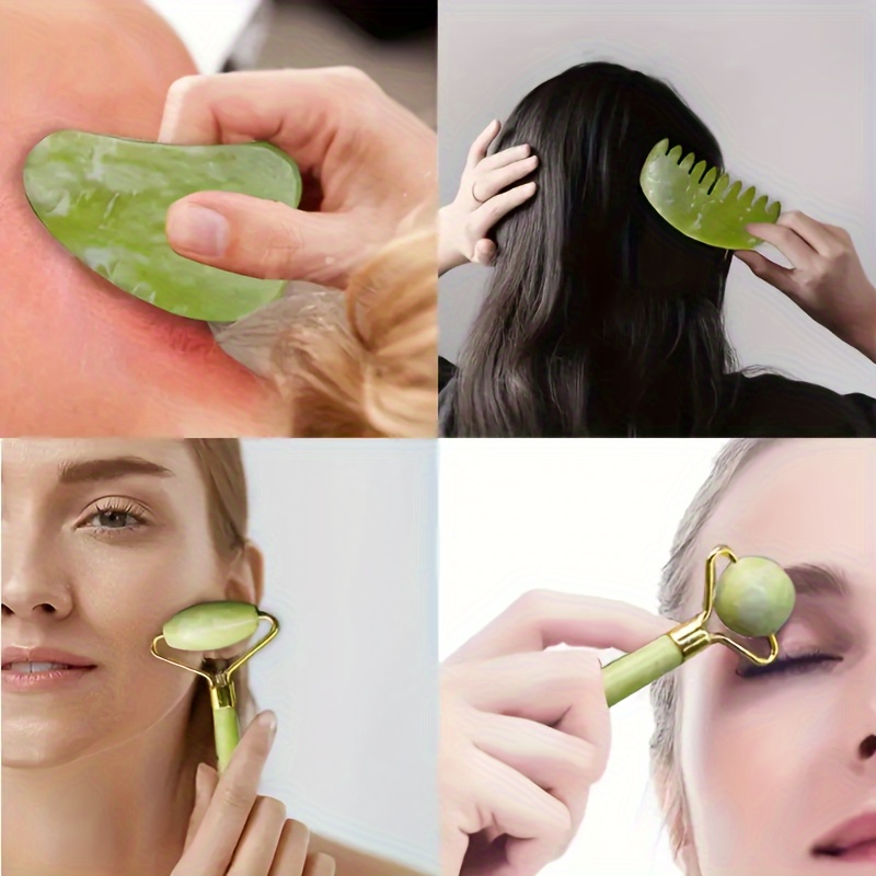 HANABEE Opal Gua Sha Tool Jade Roller,Face Roller Skin Care Tools