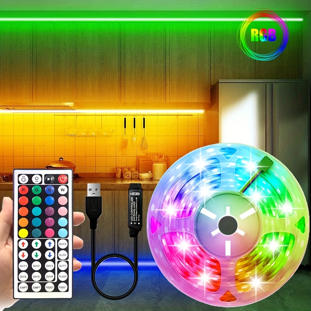 Ruban LED TV 3.5M, 5050 RGB Bande Lumineuses USB avec App