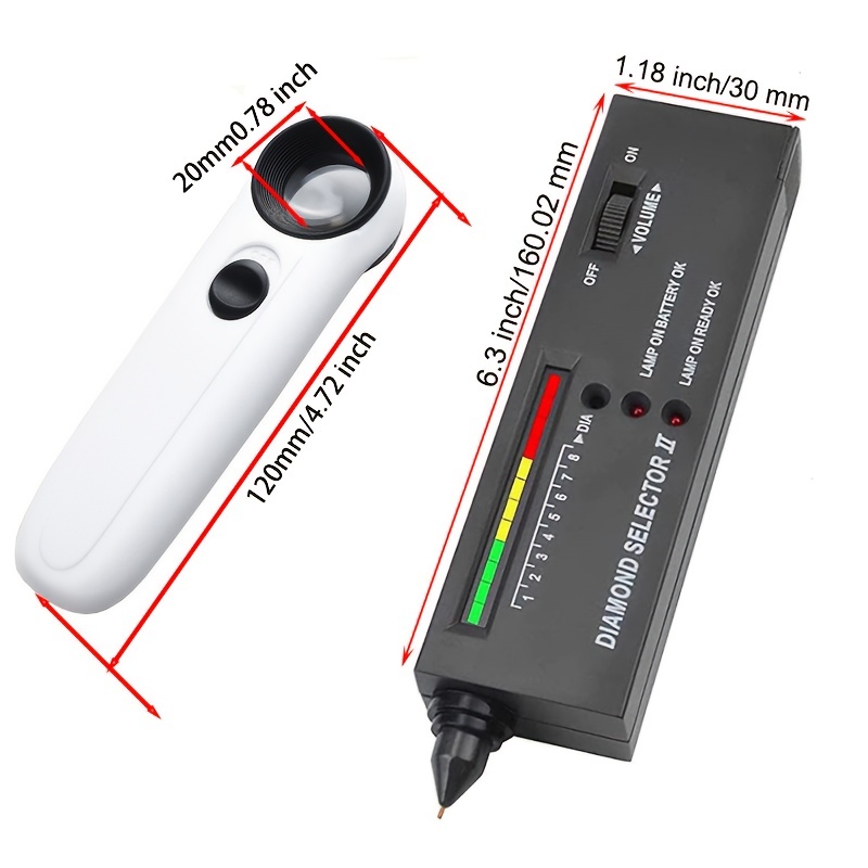 Portable Thermal Conductivity Meter Drill Pen High Accuracy Diamond Gem  Detector Diamond Tester Professional Jewelry Tester,Detection and