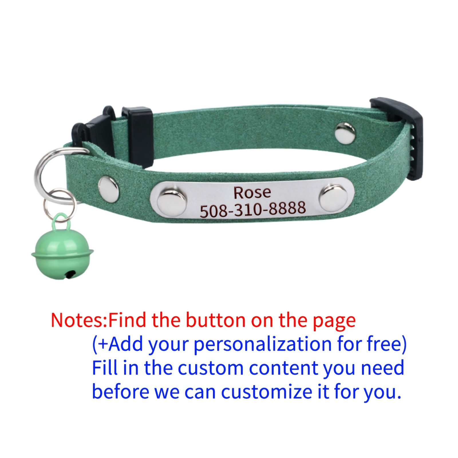 Dark green cat outlet collar