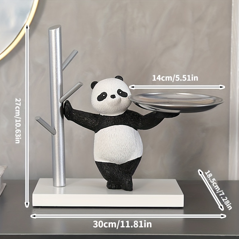 Panda Key Rack for Entryway Cute Panda Home Accessories